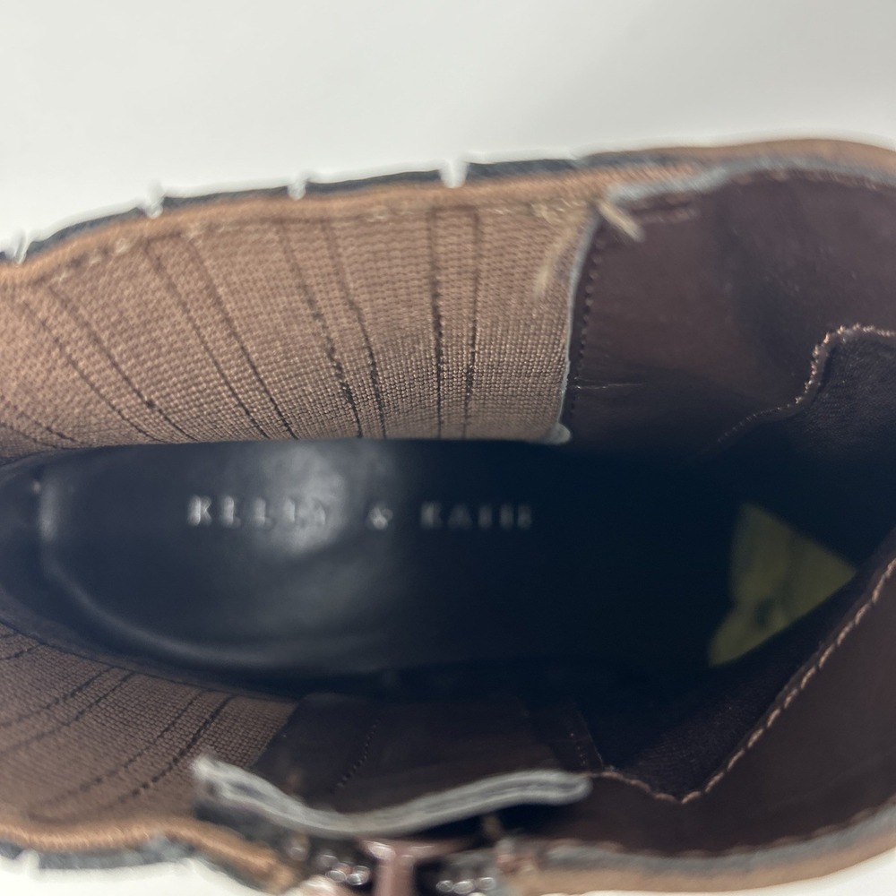 Kelly & Katie Yona Chelsea Boots Shoes Women's 7.5M Java Brown 3 Inch Heels - Picture 7 of 11